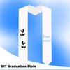 Gvhntk Unisex Plain Graduation Stole Honor Satin Sash Adult Students