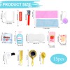 15 PCS Mini Bath Accessories for Dollhouse Decoration, Miniature Toothpaste