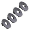 LST 4 x Wheel Centre Caps Hub Covers Black Diameter