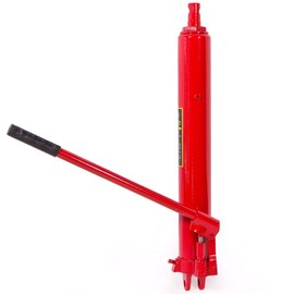 XtremepowerUS 8 Ton Capacity Long Hydraulic Ram Jack Engine Lift Hoist Manual Cherry Picker w/Handle