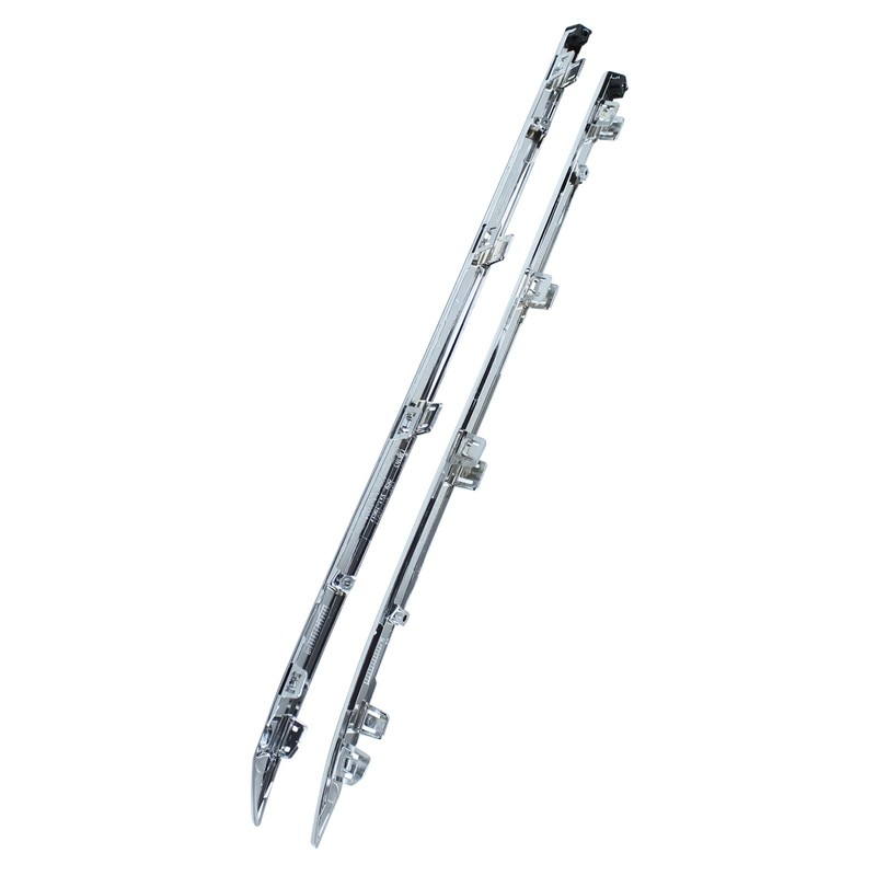 2Pcs Chrome Rear Left and Right Side Bumper Fascia Molding