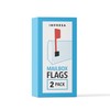 Impresa Stick-On Mailbox Flag Replacement Kit - 2-Pack Red Plastic