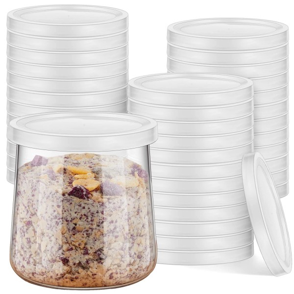 Tessco For You 48 Pcs Yogurt Container Lids Replacement Compatible