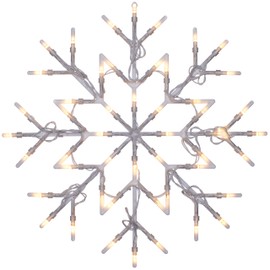 WeRChristmas Snowflake Christmas Window Silouette, Multi-Colour, 1cm