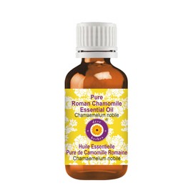 Deve Herbes Pure Roman Chamomile Essential Oil (Chamaemelum nobile) Natural Therapeutic Grade Steam Distilled 10ml (0.33 oz)