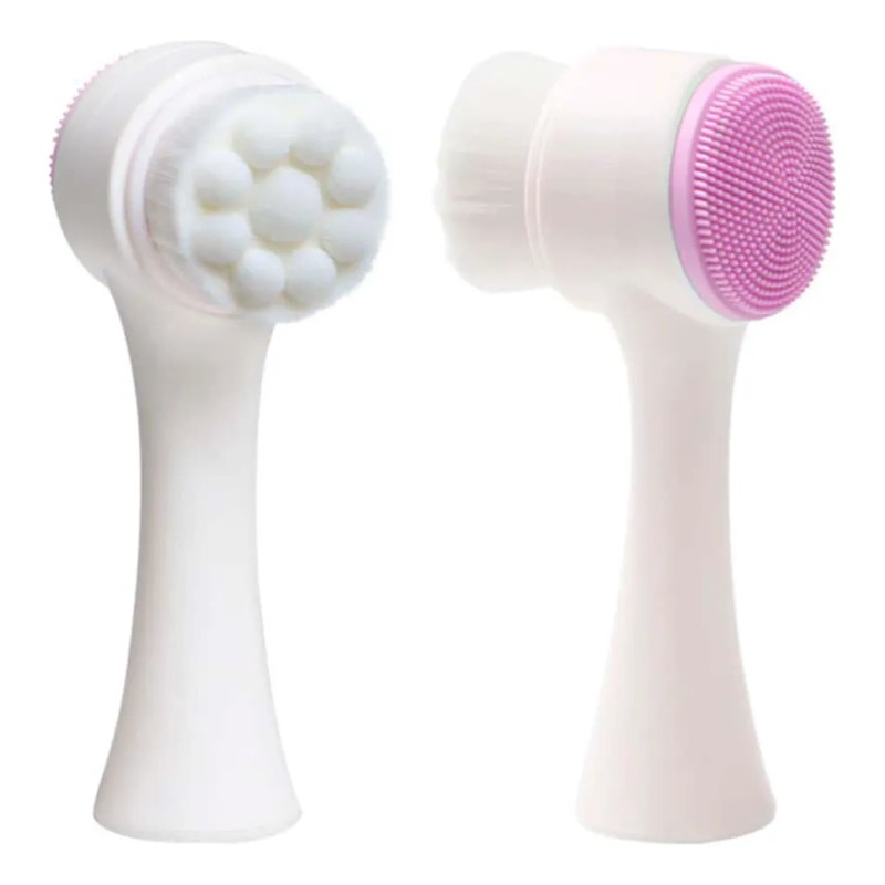 Cepillo Facial 2 en 1 Diler Doble Cara Cerdas Suaves