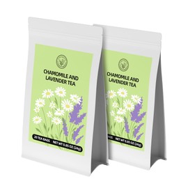 HANFANGLING Camomile and Lavender Tea,2Pcs, Herbal Tea,Helps to Relax,Reduces Anxiety,Improves Digestion,Improves Sleep,Strengthens the Immune System