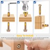 Glarks 60pcs M6 x 10/12/15/20mm Nickel Plated Barrel Cross Dowels