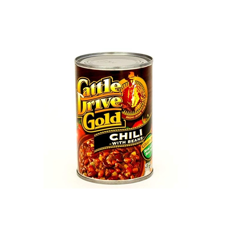 Cattle Drive Gold Beef Chili with Beans, 15 Ounce (Pack