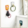 JruiZhp Cute Coat Hooks Mixed Color Self Adhesive Owl Hook,