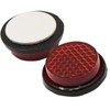 Ryde Round/Circular Motorcycle Safety Reflectors - Red