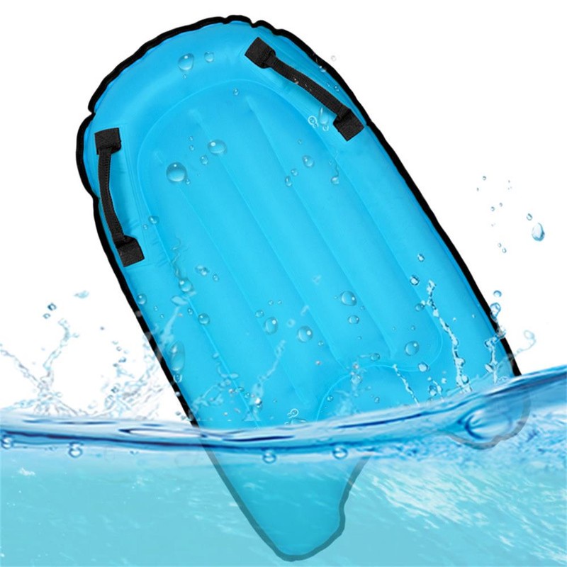 Inflatable Surfing Board with Handles Surfing Body Board Folding Beach