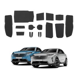 ECOZEN For Peugeot e-3008 GT Allure 2024-2025, non-slip mat, rubber mat, door seam mat, suitable for centre console, cup holder, storage compartment, door seam, shock absorption, protection, noise