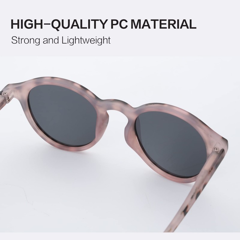 ZENOTTIC Sunglasses Polarised Round Retro Classic UV 400 Protection Vintage
