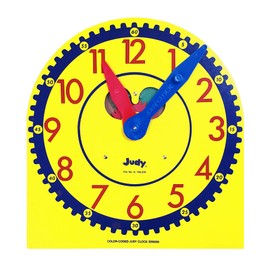 Carson Dellosa 13" x 12" Judy Clock, Time-Telling Teaching Clock for Kids, Classroom Clock for Teaching Time, Analog Clock, Teaching Clock for Classroom or Home School, Kindergarten to 3rd Grade