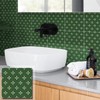 COLAMO Luxury 10-Sheet Glossy Green Peel and Stick Backsplash,Adhesive Faux