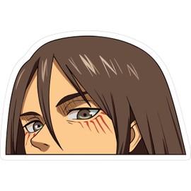 5” Eren Yeager 2 Attack on Titan Anime Peeker Decal Sticker