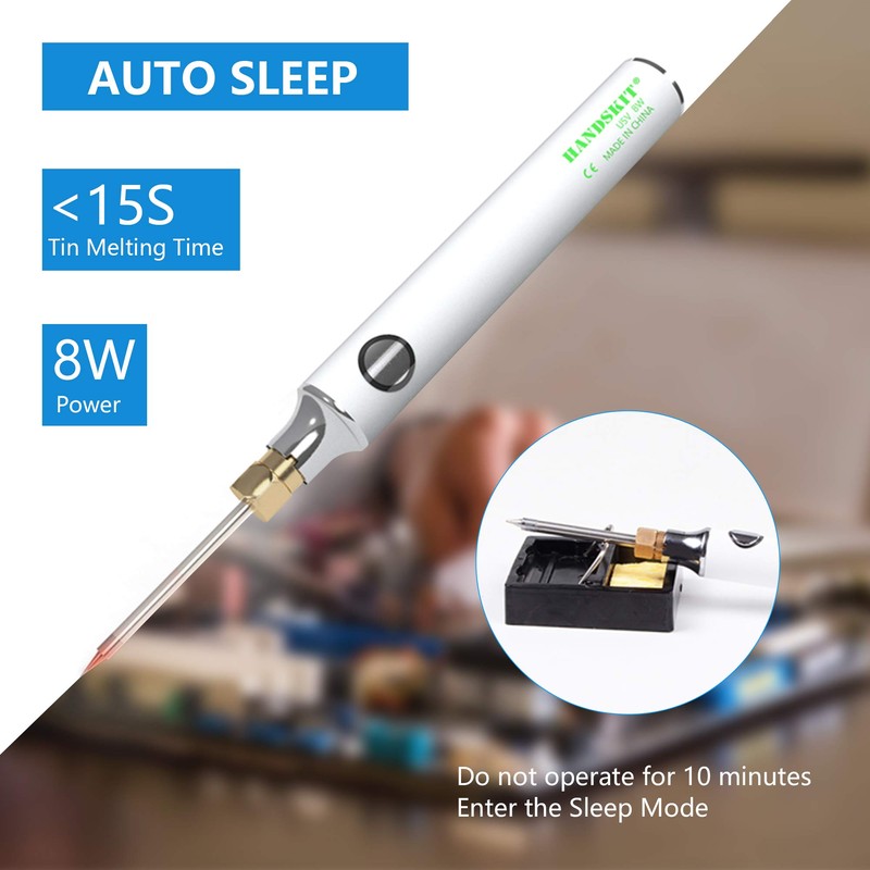 Soldering Iron Kit, HANDSKIT 8W Soldering Iron Welding Tools with