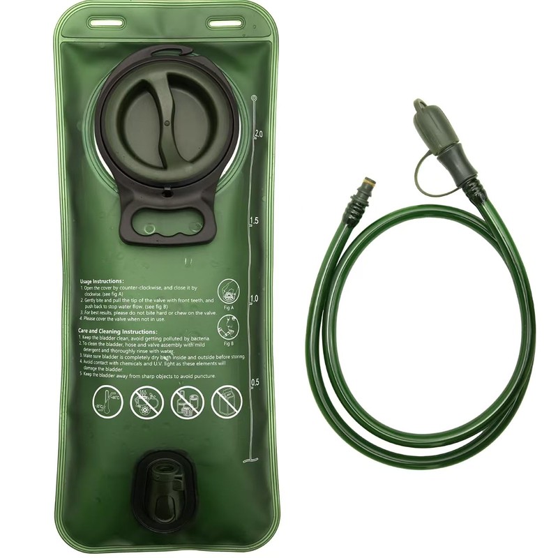 Hydration Bladder, 1L-2L Water Bladder for Hiking Backpack, Leak-proof Water