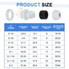 uxcell 2Pcs G 2" Nylon Cable Glands, Waterproof Cord Grip