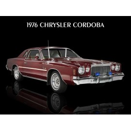 1976 Chrysler Cordoba Metal Sign: 9x12" & Ships Free