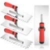 4 PcsTile Tools Stainless Steel Square Notched Trowel Set (Notch