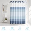 Nesphy No Hook Shower Curtain with Snap in Fabric Liner