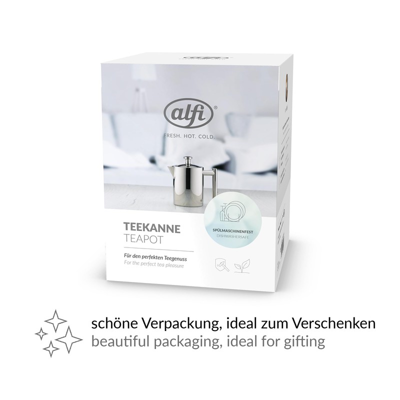 alfi 2109000060 Teekanne Edelstahl poliert 0.6 L