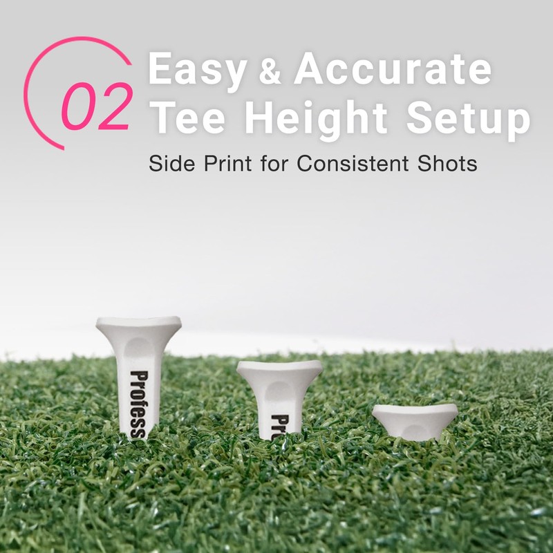 Subetee SUBE6119PK Golf Tees Short Professional Tee Short (Pack of