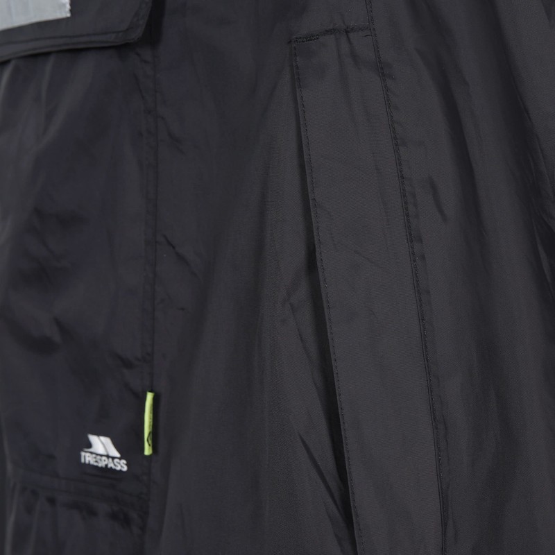 Trespass Trespass Qikpac Poncho, Black, L, Compact Packaway Waterproof Poncho