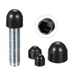 uxcell Plastic Dome Nut Protection Cap Covers, M12 Nut Cover
