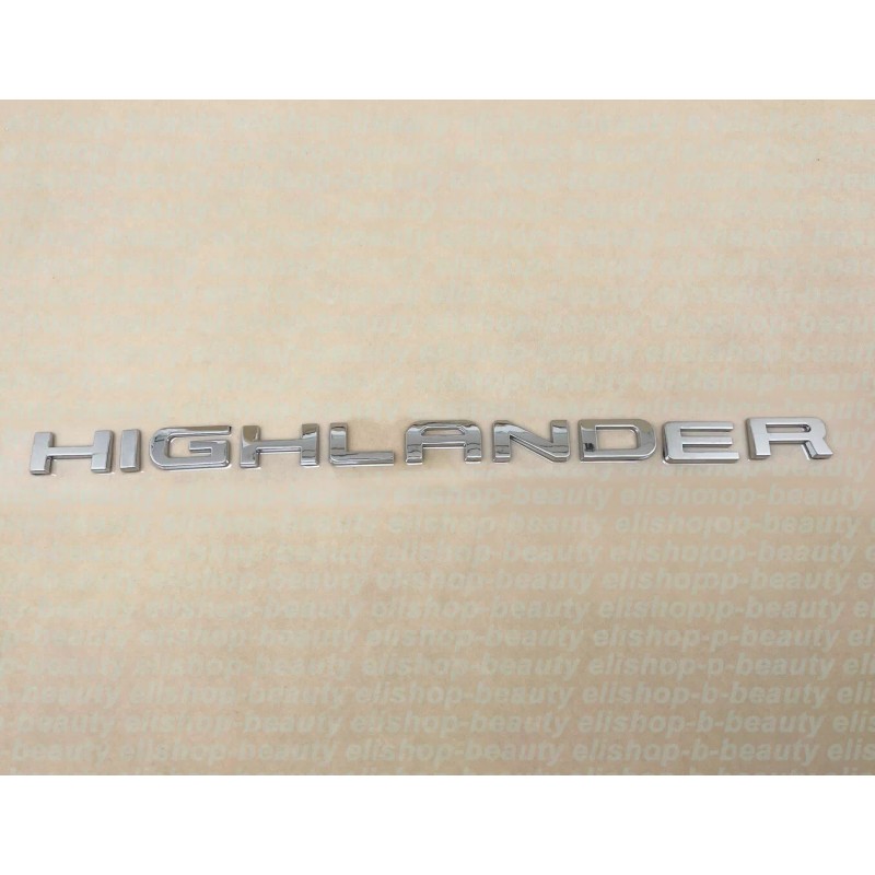 Toyota OEM Silver Rear HIGHLANDER Letter Emblem Badge Fit 2020-2022