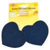 Kleiber Iron On Denim Jean Heart Shaped-Dark Blue-2 Patches