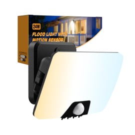 vighep 24 W LED Spotlight with Motion Sensor Outdoor, IP65 Waterproof Floodlight, 3000 K - 6500 K Outdoor Light Headlight for Garden, Garage