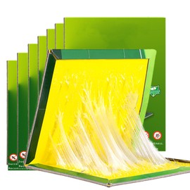 Ulixii Pest Sticky Pad Traps Boards,12 Pack Sticky Pest Traps,Large Extra Strong Sticky Trap for Indoor Outdoor,Home Kitchen, Garage,Garden