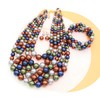 JNF Large Faux Pearl Necklaces for Women Multi strand Pearl