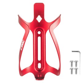 CNC Bicycle Bottle Holder, Bicycle Drink Holder, Water Bottle Holder for Road Bike/MTB/Mountain Bike, Red