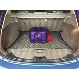 EACCESSORIES EA Trunk Organizer Cargo Net for Volvo XC60 2010-2024 – Floor Style Cargo Net for SUV - Premium Mesh Elastic Car Trunk Organizer Vehicle Carrier Storage - Compatible with Volvo XC60
