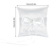 Bruislard 14 x 14 cm Wedding Bowknot Ring Bearer Cushion