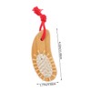 WOONEKY 2pcs Wooden Detangling Hairbrush for Boys and Girls Ergonomic