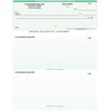 ABC Computer Checks Compatible w/Quick Books, Check on Top, Green