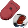 Sunglasses Holder for Car – Genuine Leather, Magnetic Closure, Card