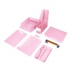Pastel Desk Organizer Pink Set - 8-in-1 Multi-Functional Office Supply