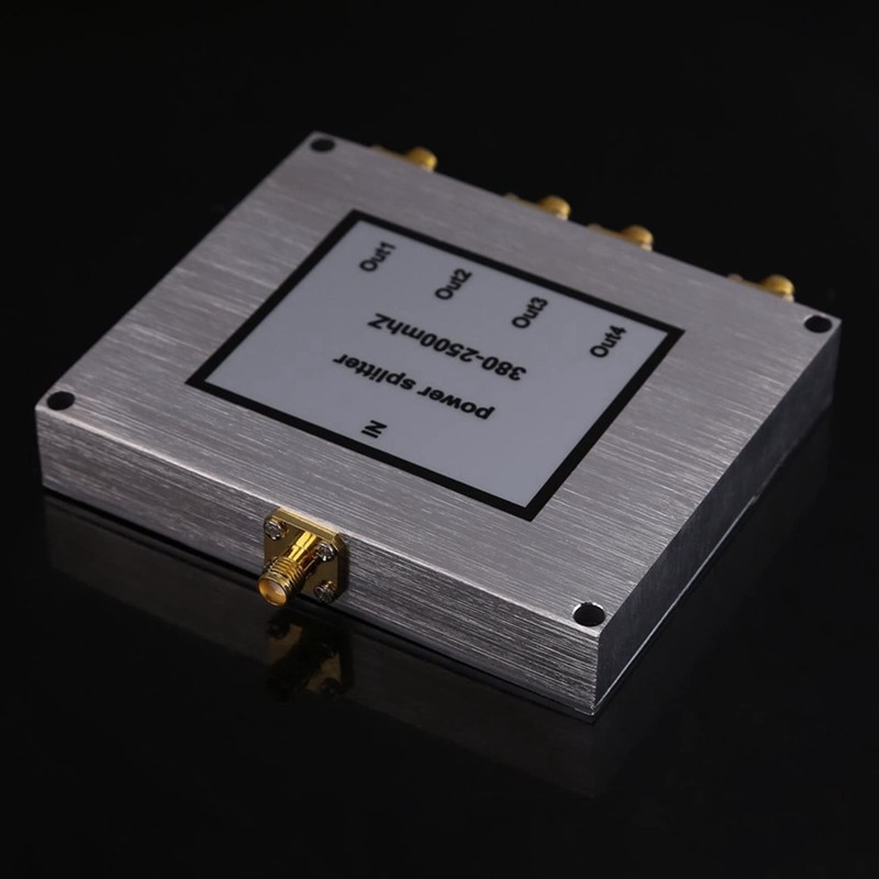 2X 4 Way SMA Power Splitter 380Mhz-2500MHz,SMA Female Power Divider