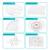 LucyStudio Clear Makeup Organizer 360° Rotating Adjustable Cosmetic Display Stand