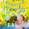 Welcome Baby Boy Banner, 1 Set Baby Boy Blue Glitter