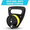 Dive Reel, Diving Reel with Thumb Stopper, Heavy Duty 46m/150ft