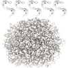 500 Pieces Silver Calotte Ends Knot Covers for DIY Bracelet