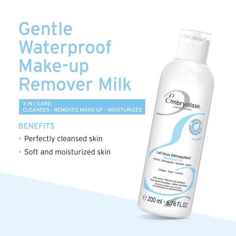 Embryolisse Gentle Cleansing Milk, 6.8 fl oz (200 ml), Waterproof