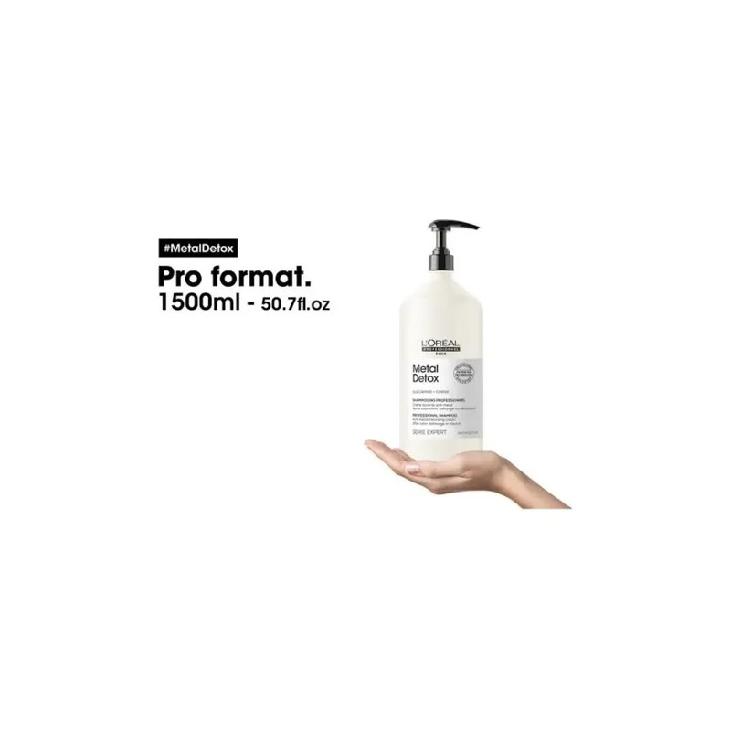Loreal Metal Detox Kit Shampoo 1500ml Mascarilla 500ml